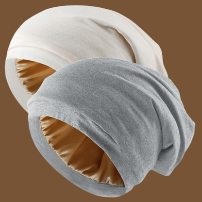 Silk Satin Wrap for Locs, 2 Pcs Adjustable Silk Bonnets- Unisex
