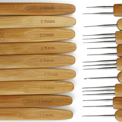 Crochet Needle Set 0.5mm 0.75mm 1mm 1.75mm