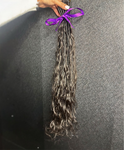 Goddess ‘XO’ Locs, Human Hair Crotchet Locs Pre-looped